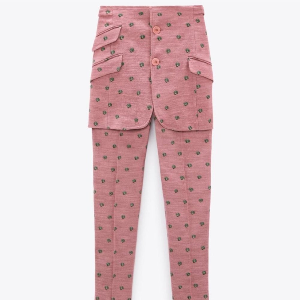 NEVER WORN Zara Special Edition CFDA/Vogue Embroidered Pants